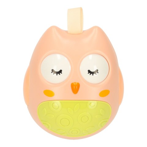 Wańka wstańka sowa sensoryczna kiwajka różowa