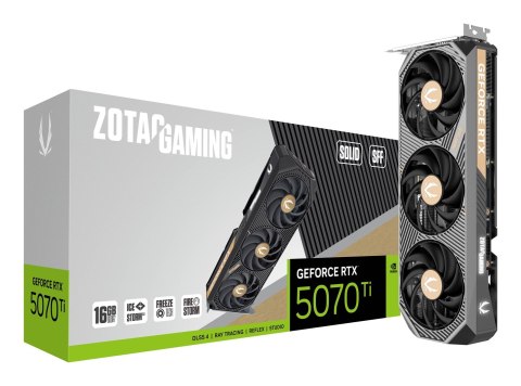 Karta graficzna ZOTAC GAMING GeForce RTX 5070 Ti SOLID SFF 16GB
