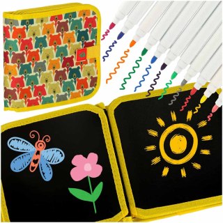 Tablica kredowa przenośna miękka książeczka notes szkicownik miś