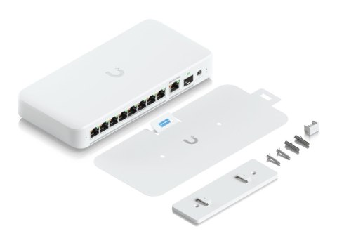 Switch Ubiquiti UniFi 9p PoE ( PoE++: 8;) Managed Multigigabit/10G (USW-Flex-2.5G-8-PoE-EU)