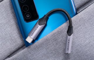 Przejściówka audio Vention USB-C do gniazda słuchawkowego 3,5 mm z adapterem DAC ze stopu aluminium 1m