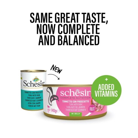 SCHESIR Adult Tuńczyk z szynką 140g