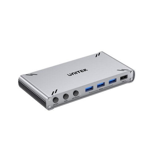 UNITEK PRZEŁĄCZNIK KVM USB-C 10GBPS Z HDMI Z TRANSFEREM PLIKÓW MIĘDZY SYSTEMAMI