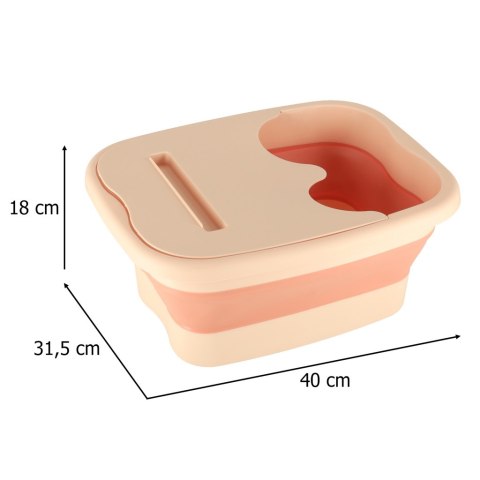 Miska do masażu mycia stóp nóg silikonowa składana wiadro z wypustkami