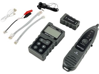 ALANTEC Tester kabli sieciowych z funkcjami PoE, śledzenia, pomiaru długości i testowania ciągłości z wyświetlaczem, Wszechstron