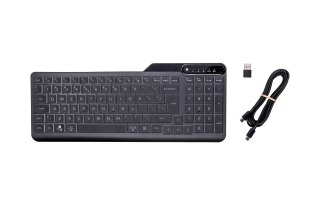 Klawiatura HP 400 Backlit Wired Keyboard przewodowa czarna 7N7C0AA