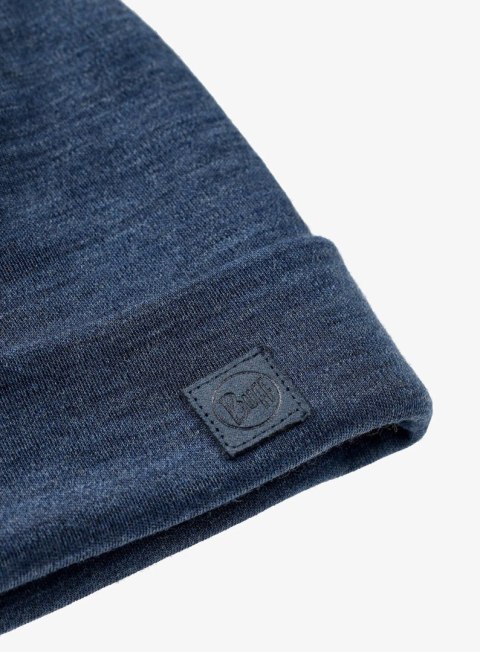 Czapka Buff Merino Heavyweight, solid indigo