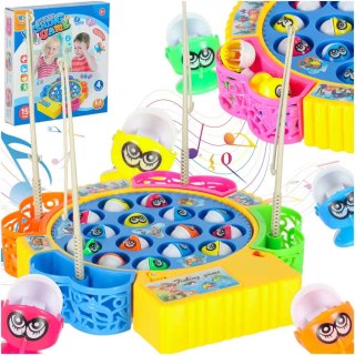 Gra zręcznościowa rodzinna rybki łowienie 15 rybek + 4 wędki