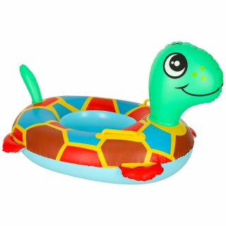 Kółko do pływania dla niemowląt koło pontonik dla dzieci dmuchany z siedziskiem materac żółw 15kg