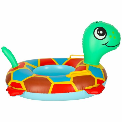 Kółko do pływania dla niemowląt koło pontonik dla dzieci dmuchany z siedziskiem materac żółw 15kg