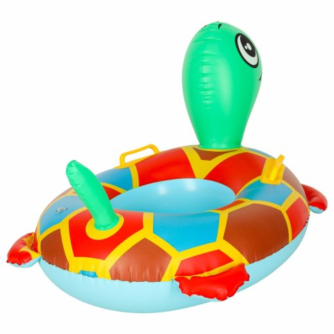 Kółko do pływania dla niemowląt koło pontonik dla dzieci dmuchany z siedziskiem materac żółw 15kg