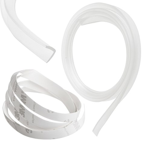 Taśma silikonowa zabezpieczająca kanty narożniki krawędzie transparentna 1m