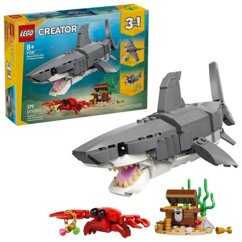 LEGO Creator 31381 Groźny rekin ze skrzynią skarbów