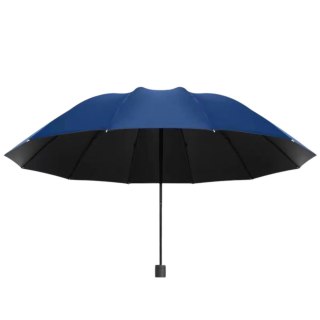 Duży Parasol Składany 12-Żebrowy Pokrowiec Granatowy 110 cm