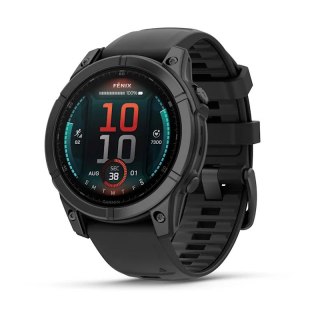 Zegarek sportowy Garmin Fenix E Stainless Steel AMOLED 47mm Czarny