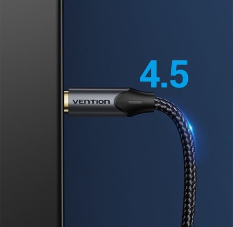 Kabel audio optyczny Vention w oplocie z aluminiowym złączem 5m czarny