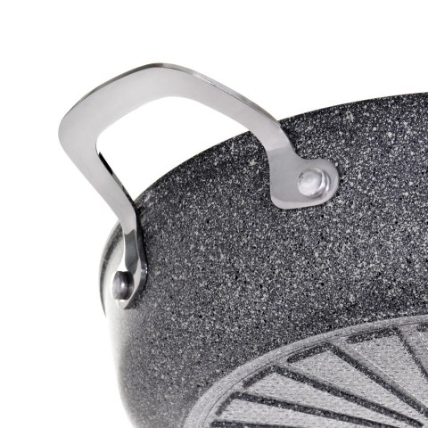 Patelnia BALLARINI Salina Granitium głęboka z 2 uchwytami granitowa 28 cm 75002-810-0