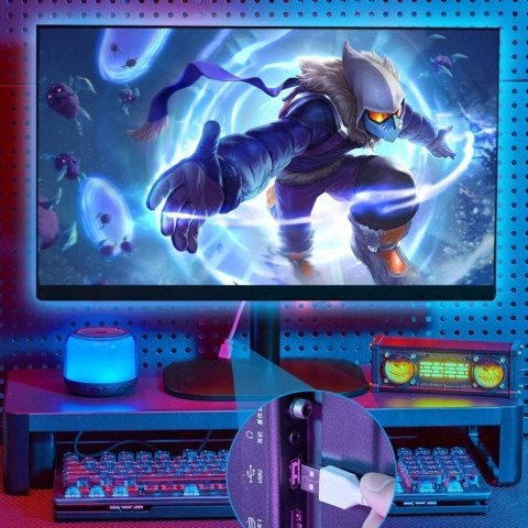 Taśma świetlna Vention RGB FPC LED z pilotem IR zasilanie USB 5V 5m