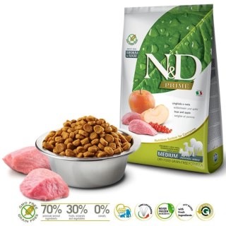 FARMINA N&D Prime Wild Boar & Apple Adult Medium & Maxi - sucha karma dla psa - 12kg