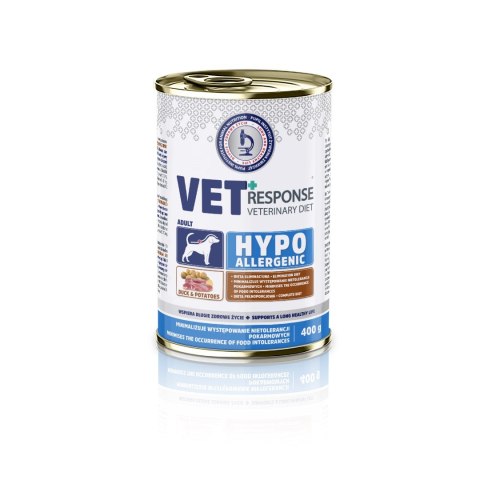 VET RESPONSE Hypoallergenic kaczkakarma dla psa400g