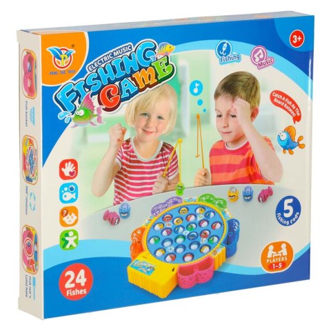 Gra zręcznościowa rodzinna rybki łowienie 24 rybek