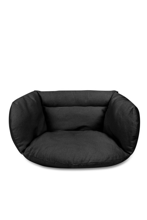 Poduszka LUARO na huśtawkę wiszącą bocianie gniazdo miękka czarna