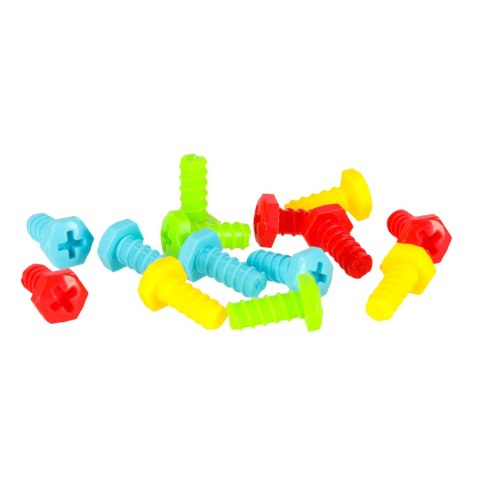 Wkrętarka wiertarka śrubki klocki konstrukcyjne zestaw majsterkowicza waliza 237 elementów