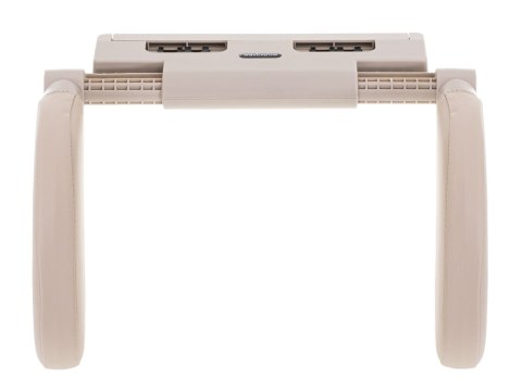 Zagłówek samochodowy poduszka podróżna oparcie na głowę szyje do samochodu regulowane beżowy