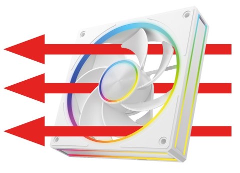 MODECOM VOLCANO LOOP 120 ARGB REVERSE FAN BIAŁY