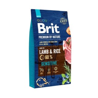 BRIT Premium by Nature Adult Sensitive Lamb and Rice - sucha karma dla psa - 8 kg