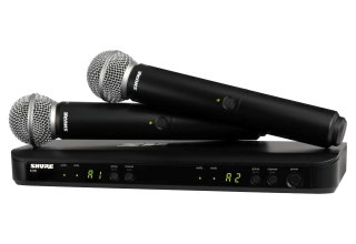 Shure BLX288E/SM58-H8E - System bezprzewodowy z odbiornikiem i mikrofonami