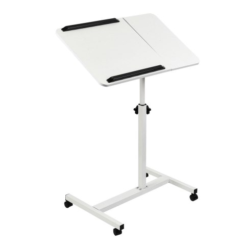 MACLEAN MOBILNE BIURKO/STAND NA LAPTOP, BIAŁE, REGULACJA WYSOKOŚĆ 59-89CM, MAX. 30KG MC-121 W