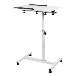 MACLEAN MOBILNE BIURKO/STAND NA LAPTOP, BIAŁE, REGULACJA WYSOKOŚĆ 59-89CM, MAX. 30KG MC-121 W