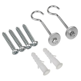 MACLEAN ZESTAW 2 WIESZAKÓW DO EKRANÓW PROJEKCYJNYCH, MAX. OBCIĄŻENIE 25KG (DLA ZESTAWU), ZE STALI MC-923