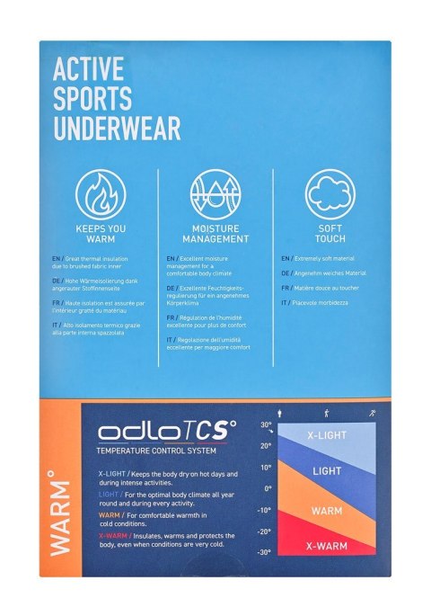 Koszulka termoaktywna męska turtle neck ODLO BL TOP Active Warm rozmiar M, szara