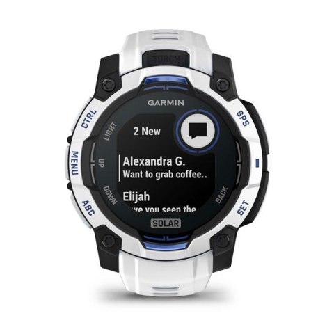Smartwatch GARMIN Instinct 3 45mm SOLAR Whitestone