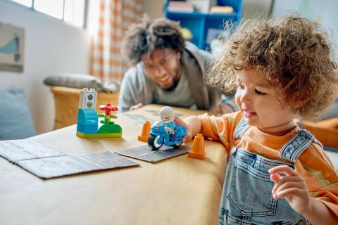 LEGO DUPLO TOWN 10471 Niebieski motocykl policyjny