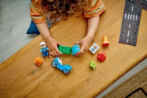 LEGO DUPLO TOWN 10471 Niebieski motocykl policyjny