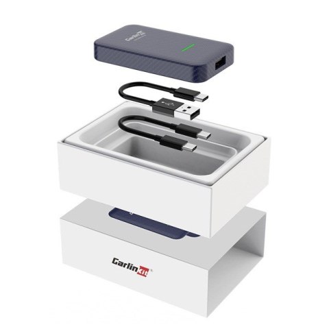 Adapter CARLINKIT 4.0 Bezprzewodowy Moduł Android Auto & Apple CarPlay niebieski