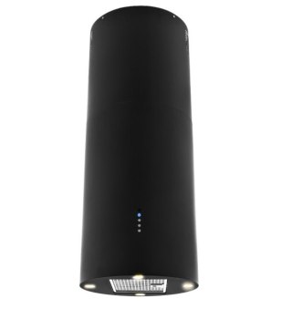 Okap wyspowy cylindryczny AKPO WK-4 ISLA BALMERA CZARNY (tuba, sterowanie mechaniczne)