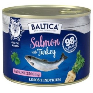BALTICA EXCELLENT Karma mokra kot Salmon with Turkey 185g