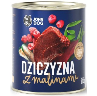 John Dog BERRY Adult dziczyzna z malinami 800g