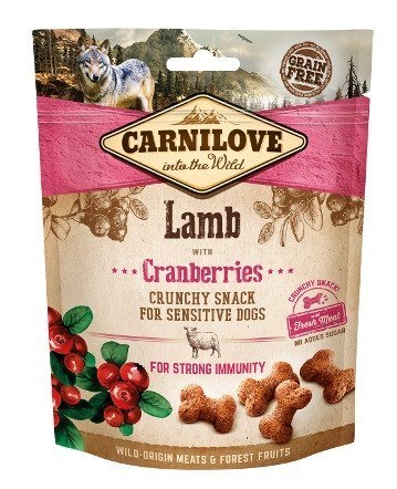CARNILOVE Fresh Crunchy Lamb+Cranberry - przysmak dla psa - 200 g