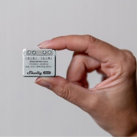 Inteligentny sterownik do pomiaru zużycia energii WiFi Shelly EM Mini Gen4