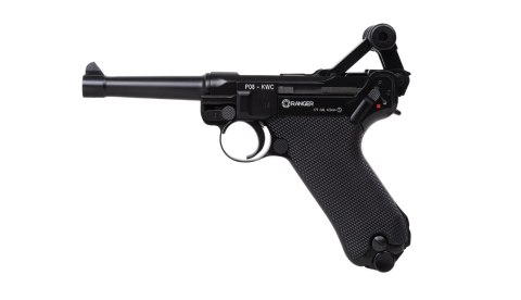 Wiatrówka pistolet RANGER P08 Parabellum KWC kal. 4,5 BBs BLOW BACK 21 strz. FULL METAL CO2 (AAKCMB410AZB)