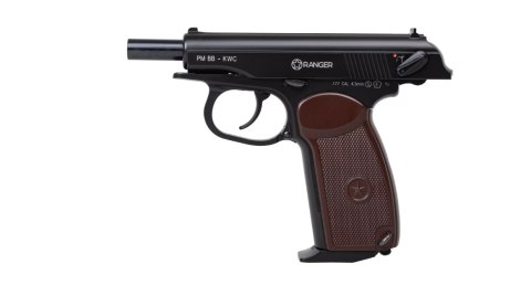 Wiatrówka pistolet RANGER PM BB KWC kal. 4,5 BBs Blow Back 15 strz. FULL METAL CO2 (AAKCMB440AZB)