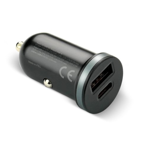 EVERACTIVE ŁADOWARKA SAMOCHODOWA 1X USB + 1X USB-C 35W QC 3.0 PD CZARNA CC-30Q