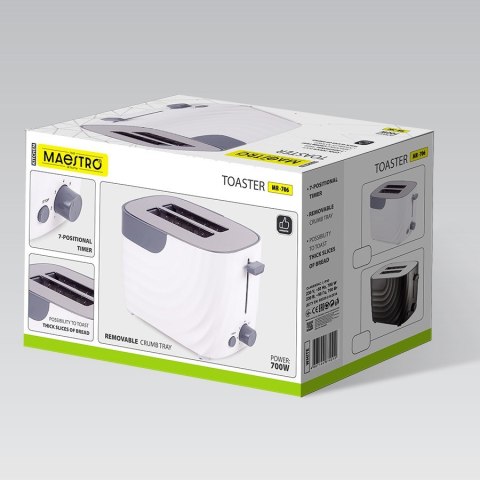 Toster 700W MR-706-WHITE MAESTRO
