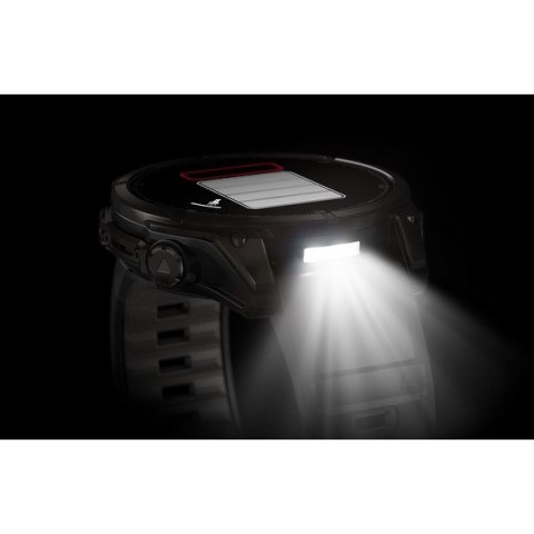 Zegarek sportowy Garmin Fenix 8 Sapphire Titanium Carbon Grey DLC 47mm Czarny