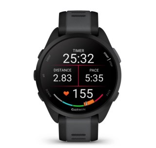 Zegarek sportowy Garmin Forerunner 165 AMOLED 43mm Czarny